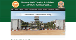 Desktop Screenshot of bharatiyasainikividyalaya.com